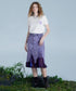 Distressed Layered Denim Skirt